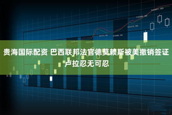 贵海国际配资 巴西联邦法官德莫赖斯被美撤销签证 卢拉忍无可忍